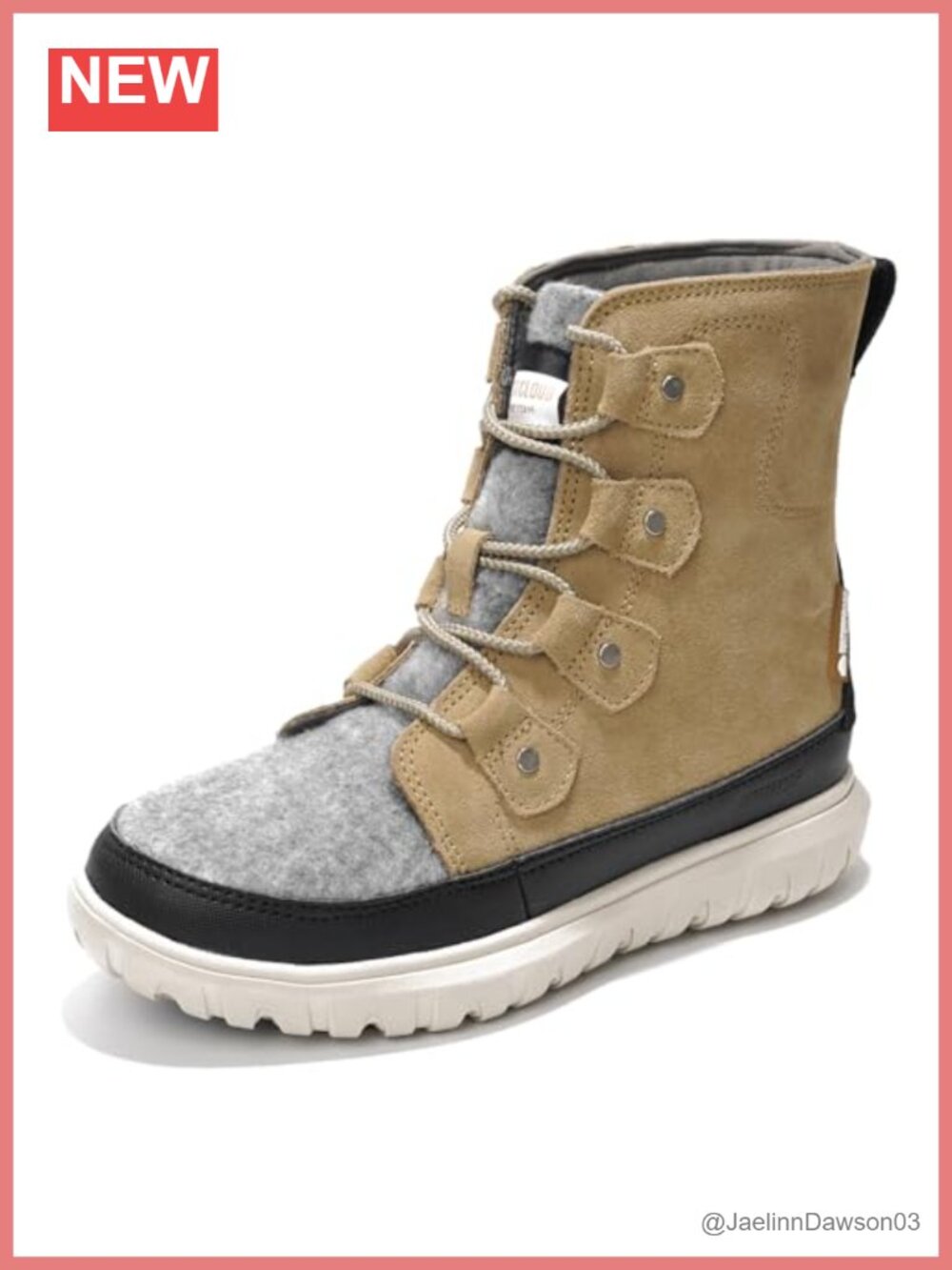 Genuine Leather Waterproof Snow Boots Memory Foam Non-Slip Winter Boots